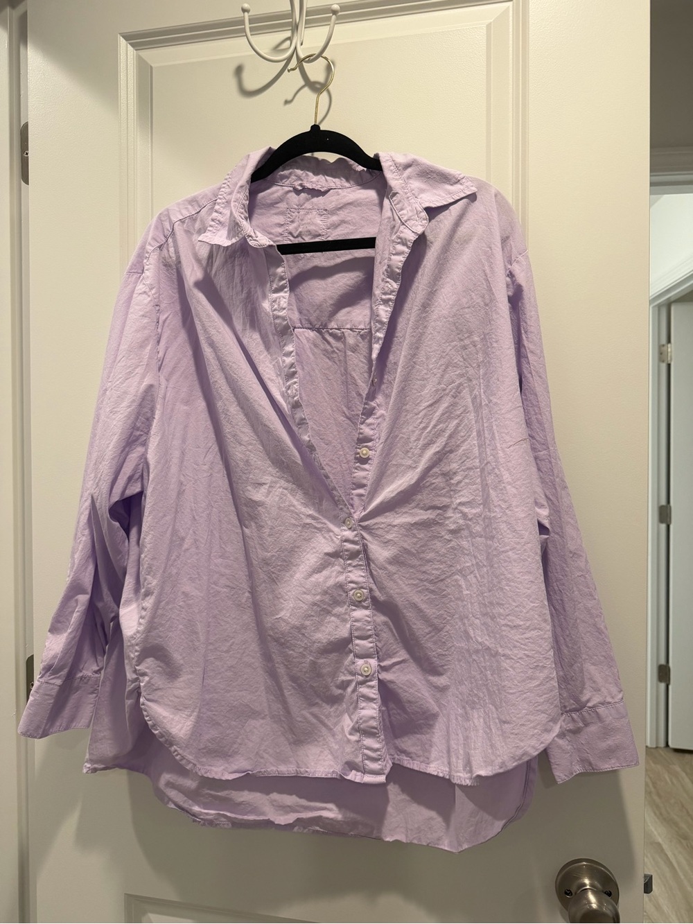 aerie Lavender Button-Down Collared Shirt